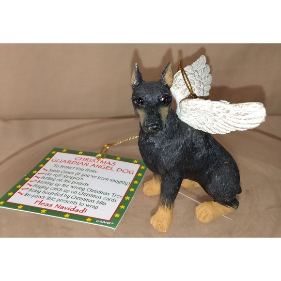 Dobie (Dobermann) | Guardian Angel Dog | Christmas Tree Ornament by Ganz